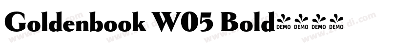 Goldenbook W05 Bold字体转换
